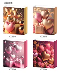 Пакет подарочный "Море сердец" 31*40*12 см