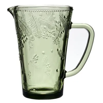 Кувшин стеклянный "CELEBRATION" green 1000мл в под.уп