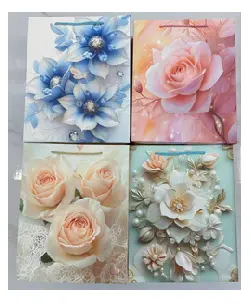 Пакет подарочный "Королевство цветов" 18*24*8.5 см