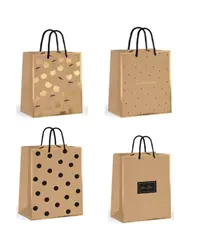 Пакет подарочный "В крафтовых тонах" 31*42*12 см