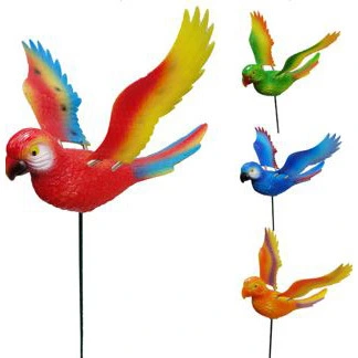 Фигура на спице Попугай 60 см (фигура 1722 см) для отпугивания птиц, микс_3