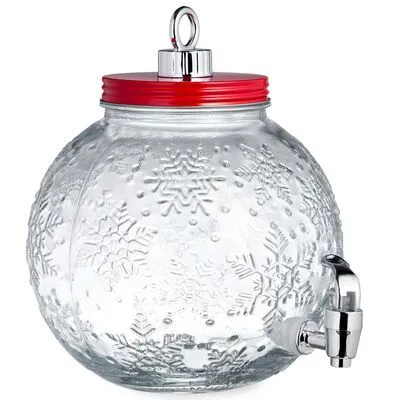 Диспенсер для напитков стеклянный "Christmas ball" 22,5*20,5см 3,5л