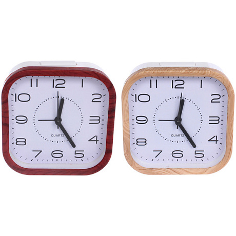 Будильник "Делия" 11*11*4см, микс цветов