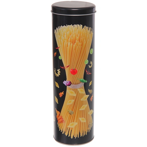 Банка для продуктов металлическая "Black style" 1700мл 9*29см