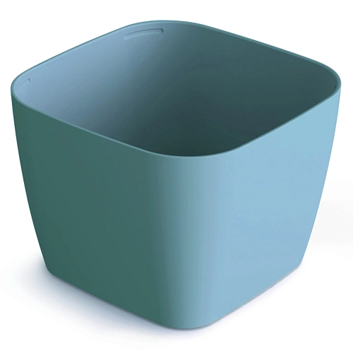 Горшок для суккулентов пластиковый 0,6л "Фьюжн" серо-мятный С377МСЕР