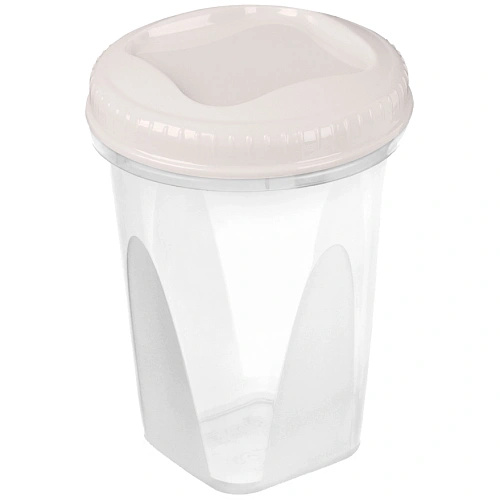 Банка с завинчивающейся крышкой "Тондо" 0,9л кремовая С286КРЕМ