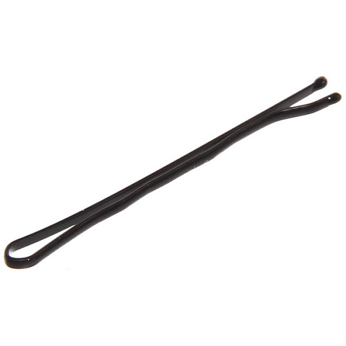 Невидимка для волос 80шт Классика - прямые, цвет черный 5см (не растягивается) _3