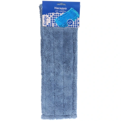 Сменная насадка для швабры из микрофибры Селфи 40см (65 гр) синяя