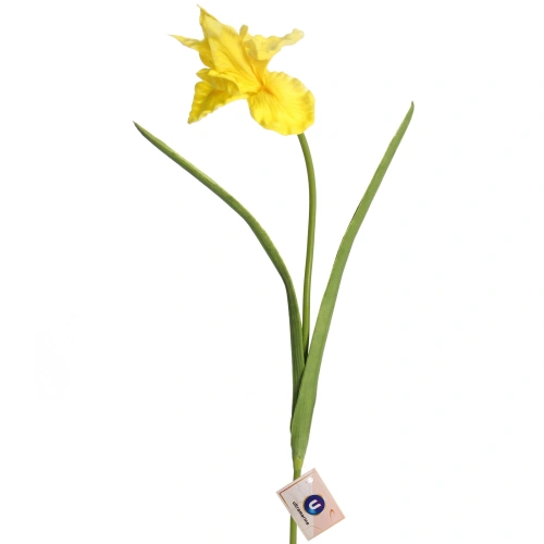Цветок искусственный "Natur" 60см Ирис желтый