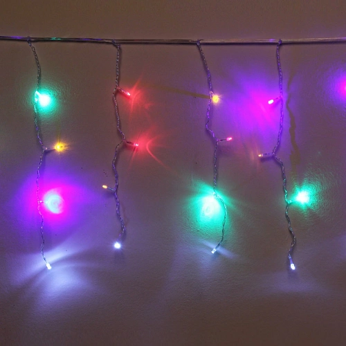 Гирлянда для дома БАХРОМА Мерцание ш1,5м в40 см 48 ламп LED, прозрачн провод, авторежим, IP-20, Мультицвет (белое мерцание)_7