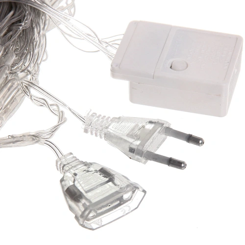 Гирлянда для дома СЕТКА ш2,0 в1,5м 144 лампы LED, прозрпров,8 реж, IP-20, Синий (возможность соединения)_33