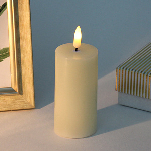 Сувенир с подсветкой "Свеча восковая - Mad Wax" 5*8,5 см - облита воском (работает от батареек 2 АА)