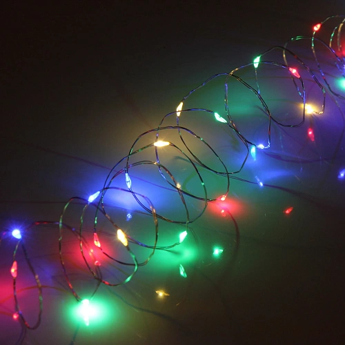 Гирлянда для дома НИТЬ Роса 20 м 200 ламп LED, 8 реж,IP-20, Мультицвет_3