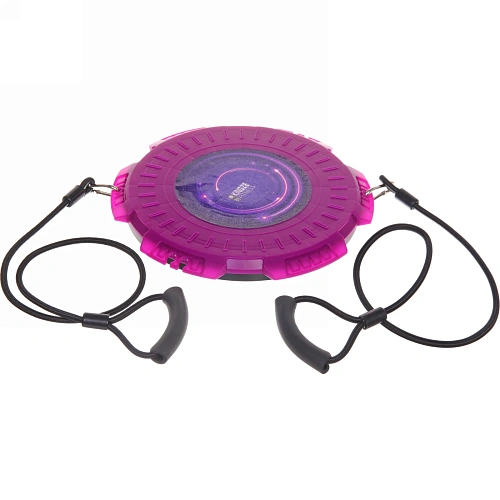 Диск вращающийся Gracefulness d- 30 см с эспандерами (нагрузка 13 кг), фиолетовый_3