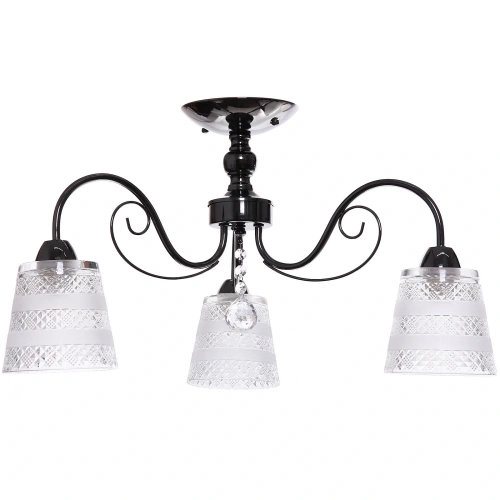 Люстра 3*40Вт жемчужно-черный 7-9120