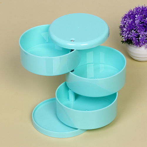 Органайзер для хранения МАРЦИПАН, цвет голубой, три отделения, 10513см (упаковка коробка)_3