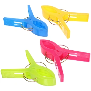 Прищепки бельевые, зажимы для шезлонгов, 12 см, 4 шт Селфи