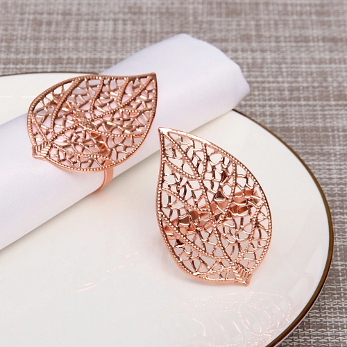 Набор колец для салфеток 2шт "Грация`", цвет розовое золото