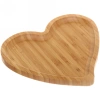 Поднос бамбуковый для подачи блюд "SHEF" 21*22,5см Сердце