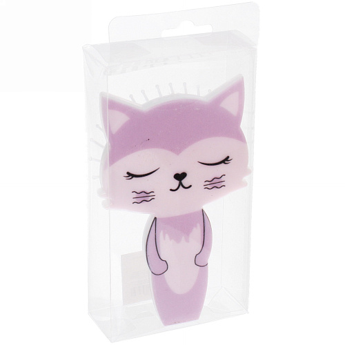 Расческа массажная детская Zverushka котик, 713см, в пластиковой коробке_5