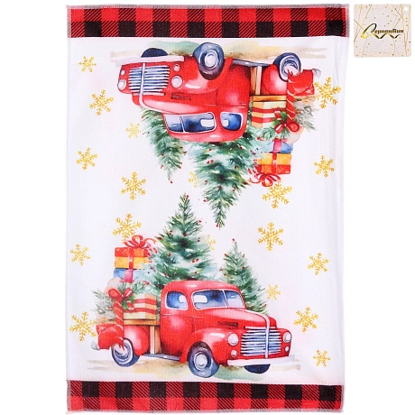 Полотенце кухонное "Wishes - Подарки" 40*57 см, микрофибра 200 гр/м2