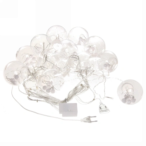 Гирлянда для дома БАХРОМА Снежный шар ш2,5 м в0,60,9м 138 лампы LED, d-8 см, Мультицвет (возможность соединения)_19