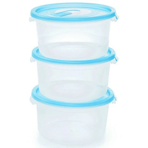 Набор контейнеров с клапаном 0,4л 3шт Смайл_2