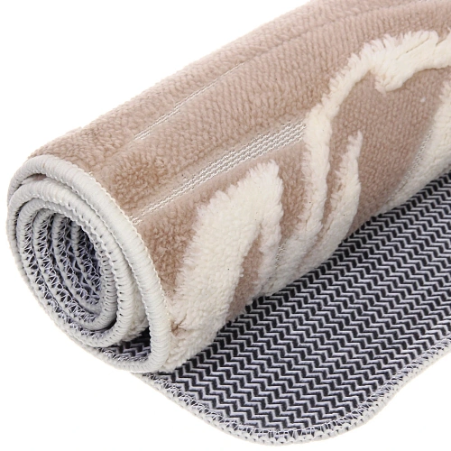 Коврик для ванной 80120 Тропики молочный_4