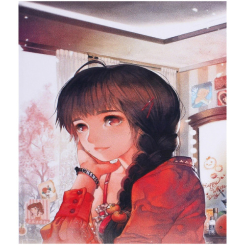 Алмазная мозаика на подрамнике с полным заполнением "МИР ЯРКИХ КРАСОК", Хина Аномо, 20*30 см