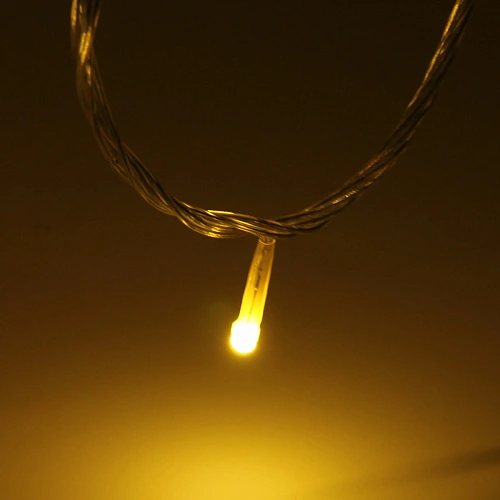 Гирлянда для дома Bright light 9,5м 100 ламп LED прозрачпров,8 реж, IP-20, Теплый белый (возможность соединения)_9