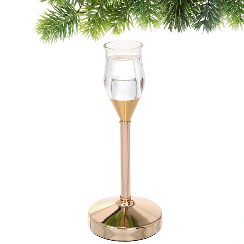 Подсвечник GLASS 3,3922 см, Золото_3