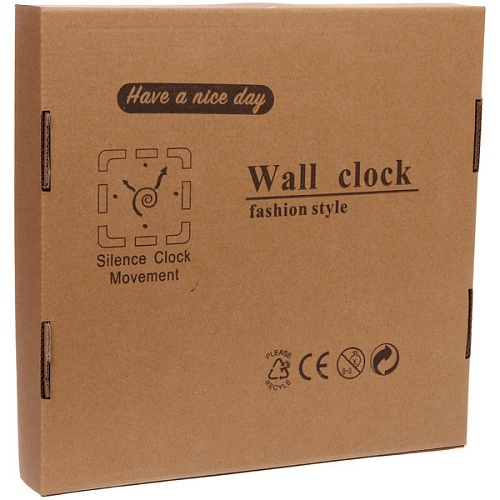 Часы настенные LOFT HOME  30см белые_7