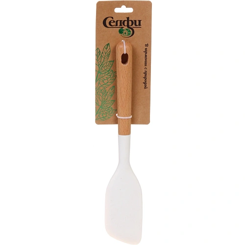 Лопатка кухонная силиконовая со скошенным краем "CooKstyle" 28*5см