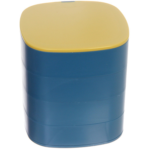 Органайзер для хранения с зеркалом ПИОНТО, цвет лазурный, 1211см (упаковка коробка)_6