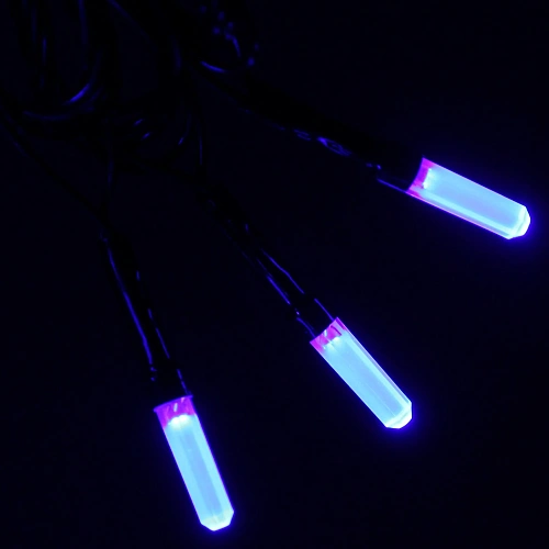 Гирлянда для дома  Премиум 16,0 м 180 ламп LED черный пров Синий_7