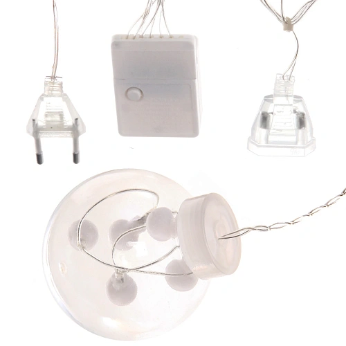 Гирлянда для дома БАХРОМА Снежный шар ш2,5 м в0,60,9м 138 лампы LED, d-8 см, Мультицвет (возможность соединения)_20