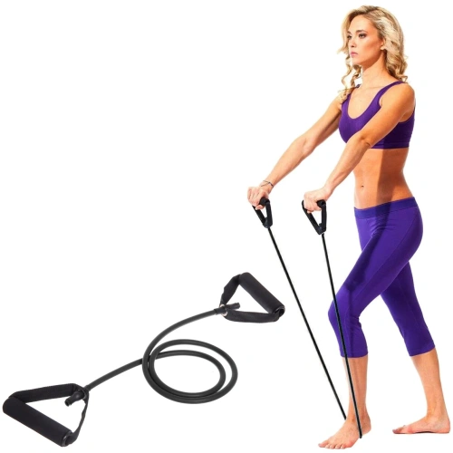 Эспандер трубчатый "Life" 1,30 м (нагрузка 13,5-15,5 кг), черный