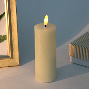 Сувенир с подсветкой "Свеча восковая - Mad Wax" 5*12,5 см - облита воском (работает от батареек 2 АА)