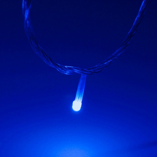 Гирлянда для дома Bright light 9,5м 100 ламп LED прозрачпров,8 реж, IP-20, Синий (возможность соединения)_9