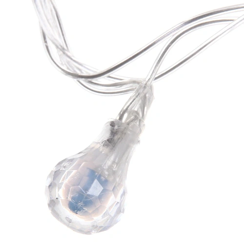 Гирлянда для дома НИТЬ Сияющая капля 10 м 60 ламп LED, прозрпров, 8 реж,IP-20, Мультицвет (возможность соединения)_9