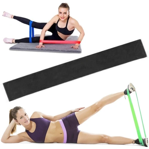 Резинка для фитнеса, эспандер ленточный 1,1*5*30 см (до 23 кг), черный