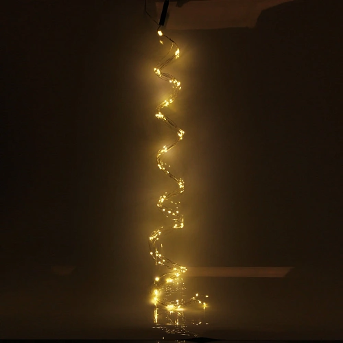 Гирлянда для дома Волшебный хвост 2,0 м, 8 нитей,  160 ламп, Теплый белый (постоянное свечение)_6
