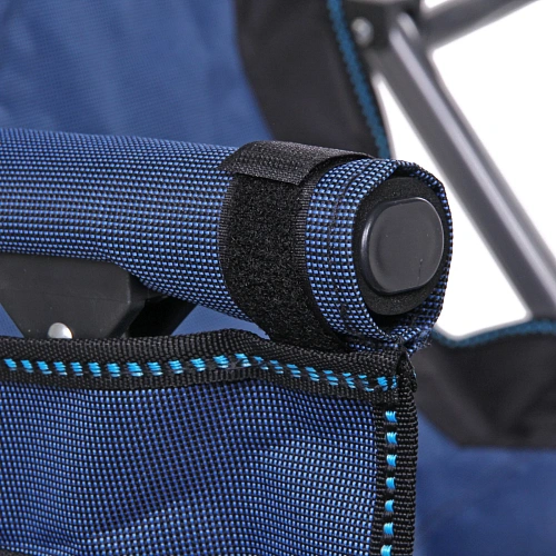 Кресло складное с подлокотниками до 120кг 645390 см синее_13