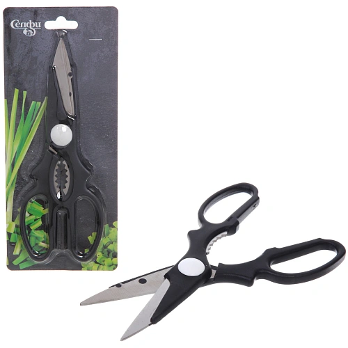 Ножницы кухонные 20см с орехоколом XK-0218✦