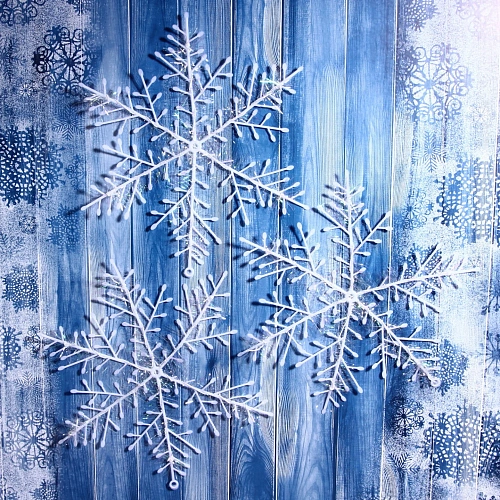 Украшение новогоднее Снежинка 21 см (набор 3 шт), Белый_7