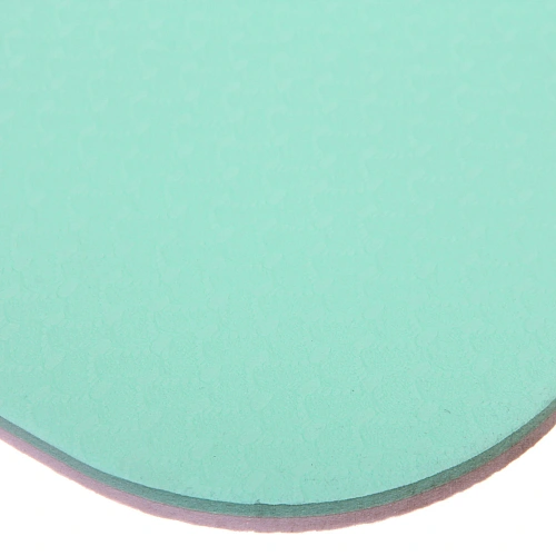 Коврик для йоги 8 мм 183х68 см Энергия 2х сторонний TPE, салатовыйрозовый_5