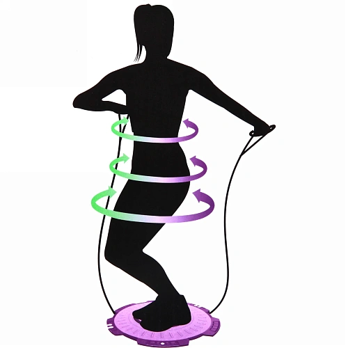 Диск вращающийся Gracefulness d- 30 см с эспандерами (нагрузка 13 кг), зеленый_7