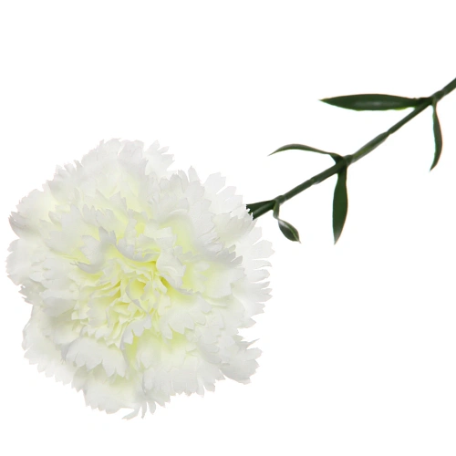 Цветок искусственный Гвоздика 68см белая_4