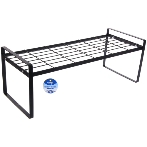 Полка металлическая универсальная "ФАНАДЕРО", цвет черный, 50.7*20.5*18.5см (лейбл)