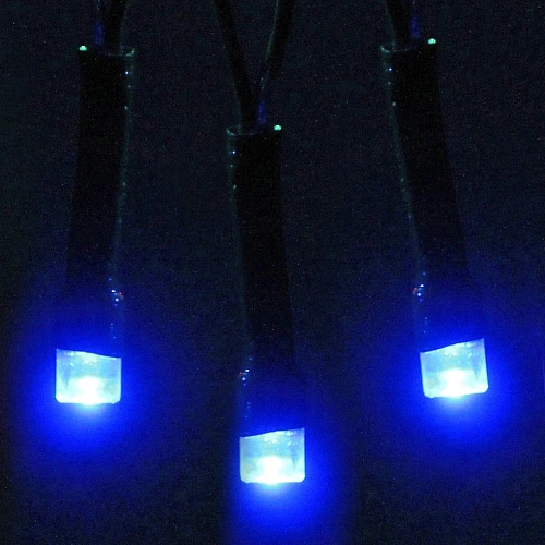 Гирлянда для дома  1,5м 12 ламп LED зелёный пров Синий_10